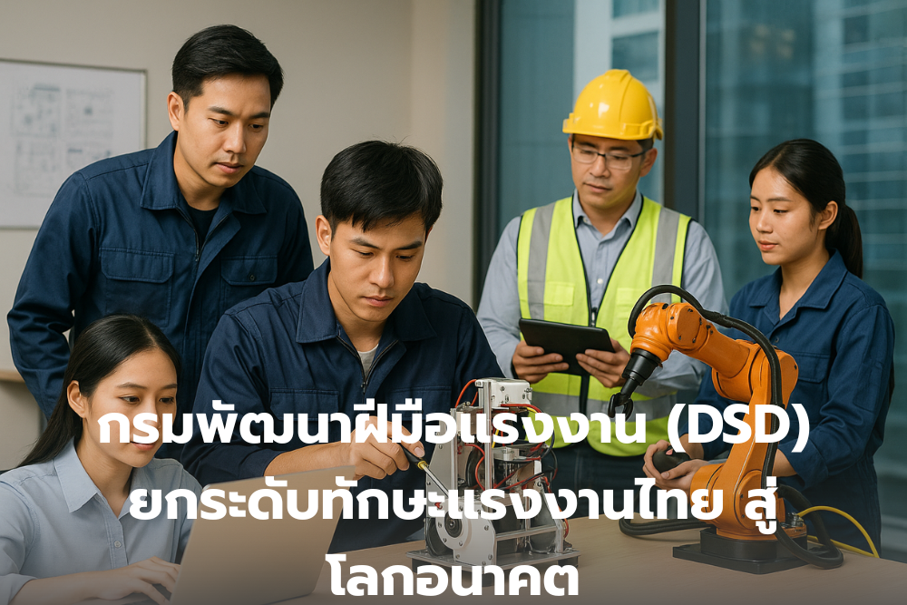 กรมพัฒนาฝีมือแรงงาน (DSD) ยกระดับทักษะแรงงานไทย สู่โลกอนาคต